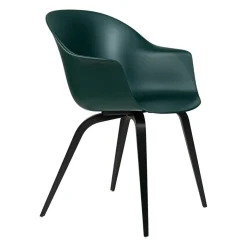 Gubi Bat Schalenstuhl Gestell Buche schwarz| Stühle