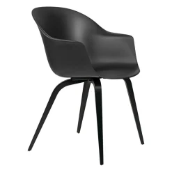 Gubi Bat Schalenstuhl Gestell Buche schwarz| Stühle