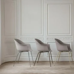 Stühle^Gubi Bat Schalenstuhl Gestell konisch messing