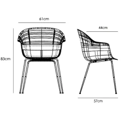 Stühle^Gubi Bat Schalenstuhl Gestell konisch messing