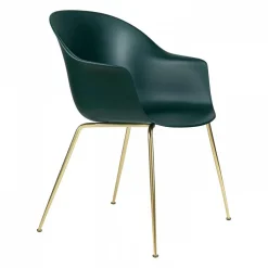 Stühle^Gubi Bat Schalenstuhl Gestell konisch messing