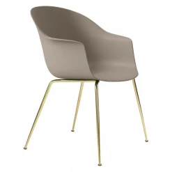 Stühle^Gubi Bat Schalenstuhl Gestell konisch messing