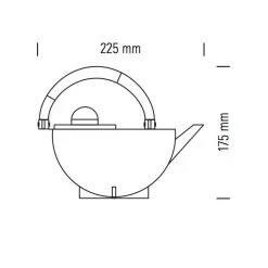 Kannen & Karaffen^Tecnolumen Bauhaus Teekanne