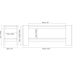 Bänke^Form & Refine Beam Bank 112cm
