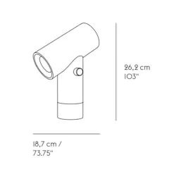 Muuto Beam LED Tischleuchte H 26,2cm| Nachttischleuchten