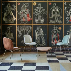 Gubi Beetle 3D Veneer Stuhl Stoff gepolstert| Stühle