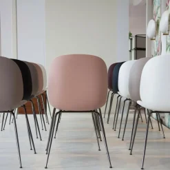 Gubi Beetle Stuhl Gestell schwarz-chrom| Stühle