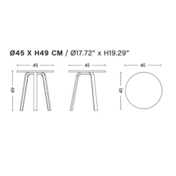 Beistelltische^HAY Bella Beistelltisch ØxH 45x49cm