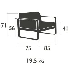 Outdoor-Sofas & Sessel^Fermob Bellevie Outdoor-Sessel