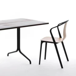 Stühle^Vitra Belleville Armlehnstuhl Holz