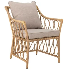 Gartenstühle^Bloomingville Belluce Loungestuhl mit Hocker