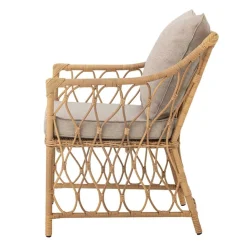 Gartenstühle^Bloomingville Belluce Loungestuhl mit Hocker