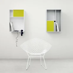 Sessel^Knoll International Bertoia Diamond Sessel mit Sitzkissen