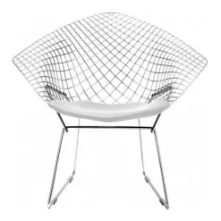 Sessel^Knoll International Bertoia Diamond Sessel mit Sitzkissen