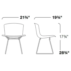 Knoll International Bertoia Plastic Side Chair Stuhl 4er Set| Stühle
