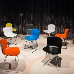 Knoll International Bertoia Plastic Stuhl Gestell verchromt| Stühle