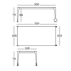 Tische^Magis Big Will Esstisch/Schreibtisch