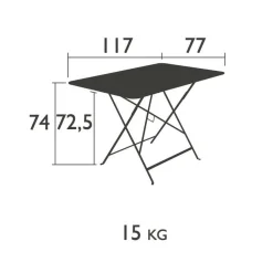 Fermob Bistro Klapptisch 117x77cm| Gartentische