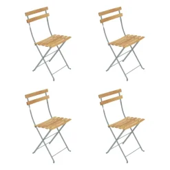 Fermob Bistro Naturel Klappstuhl 4er Set| Stühle|Gartenstühle