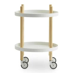 Normann Copenhagen Block Beistelltisch/Servierwagen rund| Servierwagen