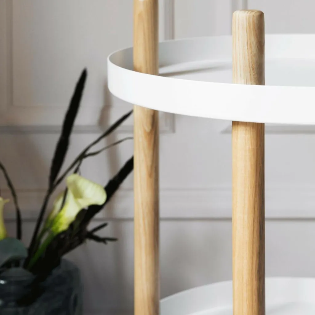 Normann Copenhagen Block Beistelltisch/Servierwagen rund| Servierwagen