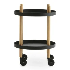 Normann Copenhagen Block Beistelltisch/Servierwagen rund| Servierwagen