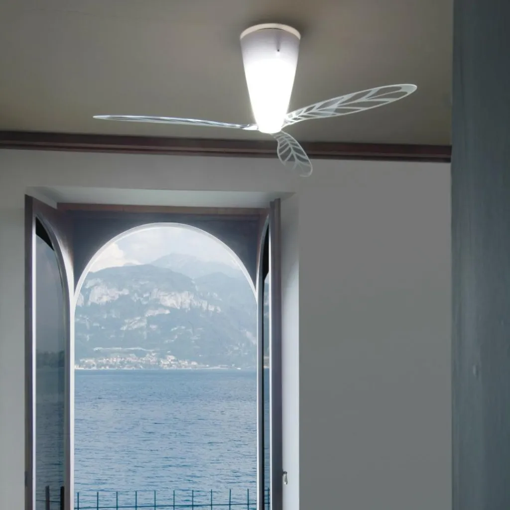 Luceplan Blow D28 Deckenventilator und Deckenleuchte| Deckenleuchten