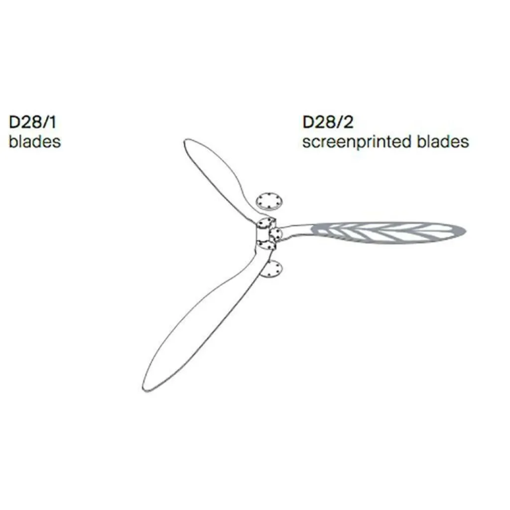 Luceplan Blow D28 Deckenventilator und Deckenleuchte| Deckenleuchten