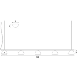 Northern Blush Rail 5 LED Pendelleuchte| Pendelleuchten