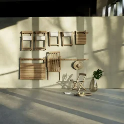 Garten-Beistelltische^Carl Hansen BM5868 Garten Beistelltisch klappbar