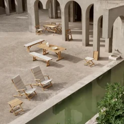 Garten-Beistelltische^Carl Hansen BM5868 Garten Beistelltisch klappbar