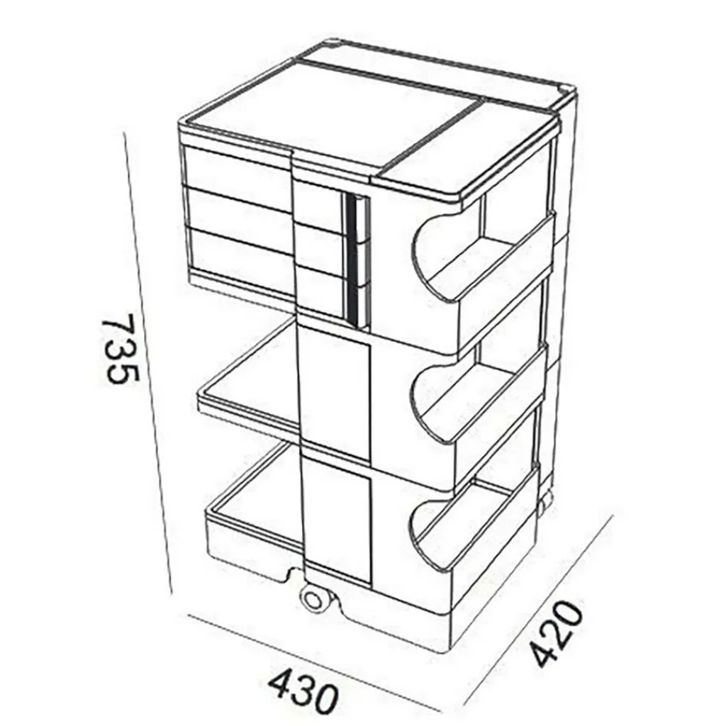 Container|Container^B-Line Boby 3/2 Rollcontainer M