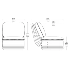 Gubi Bohemian 72 Lounge Chair| Gartenstühle