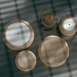 Gervasoni Bolla Rattan-Beistelltisch / Ottomane| Beistelltische|Tische