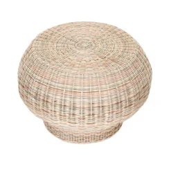 Gervasoni Bolla Rattan-Beistelltisch / Ottomane| Beistelltische|Tische