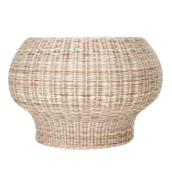 Gervasoni Bolla Rattan-Beistelltisch / Ottomane| Beistelltische|Tische