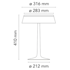Flos Bon Jour LED Tischleuchte Kupfer| Nachttischleuchten