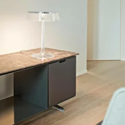 Tischleuchten^Flos Bon Jour LED Tischleuchte Chrom