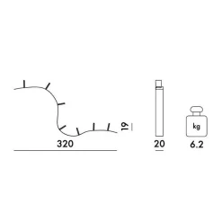 Regale^Kartell Bookworm 7 Wandregal