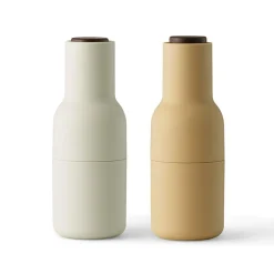 Salz & Pfeffer^Audo Bottle Grinder Mühle 2er Set Deckel Walnuss