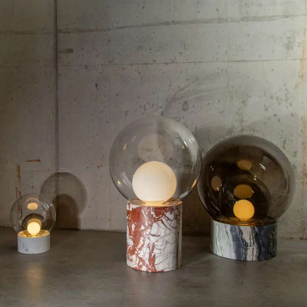 Bodenleuchten^pulpo Boule High Bodenleuchte Sockel Marmor