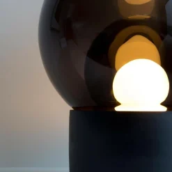 Nachttischleuchten^pulpo Boule Small Tischleuchte Sockel schwarz