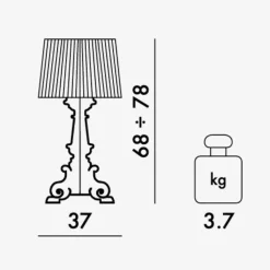 Kartell Bourgie Tischleuchte| Tischleuchten|Nachttischleuchten