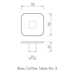 ClassiCon Bow No. 3 Couchtisch Marmor| Tische
