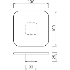 ClassiCon Bow No. 5 Couchtisch 100x100x25cm| Tische
