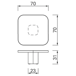 ClassiCon Bow No. 3 Couchtisch 70x70x31cm| Tische