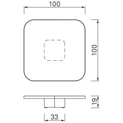 ClassiCon Bow No. 4 Couchtisch 100x100x19cm| Tische