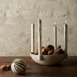 Kerzenständer^Ferm Living Bowl Kerzenständer Keramik L