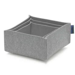 HEY-SIGN Box 2 Filz-Aufbewahrungsboxen 3er Set| Aufbewahrungsboxen