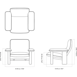 Sessel^Audo Brasilia Lounge Chair Schaffell